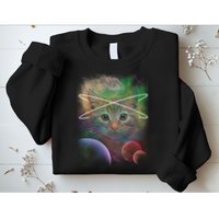 Cool Cat Nebula Space Universe  Sweatshirt