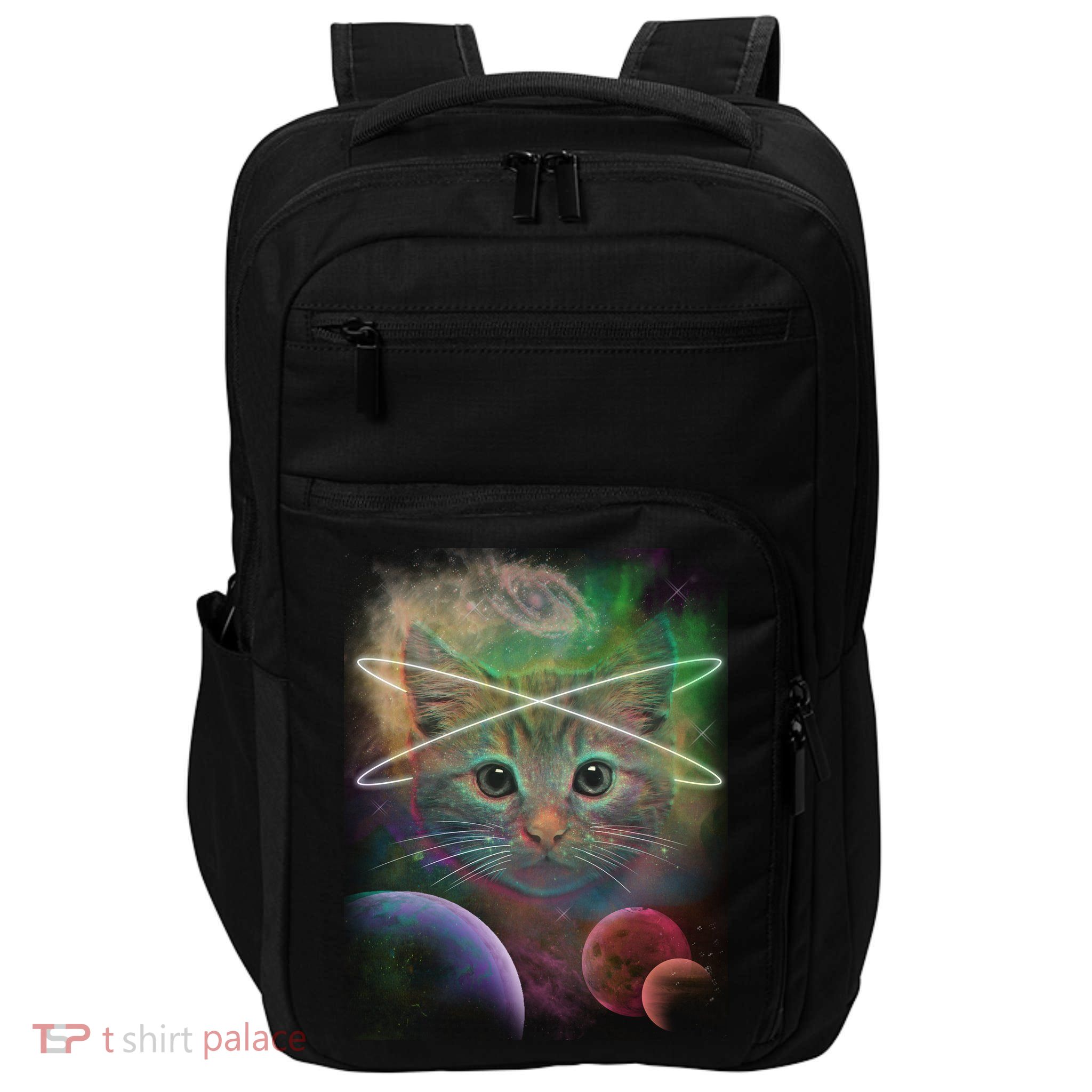 Cool Cat Nebula Space Universe  Impact Tech Backpack