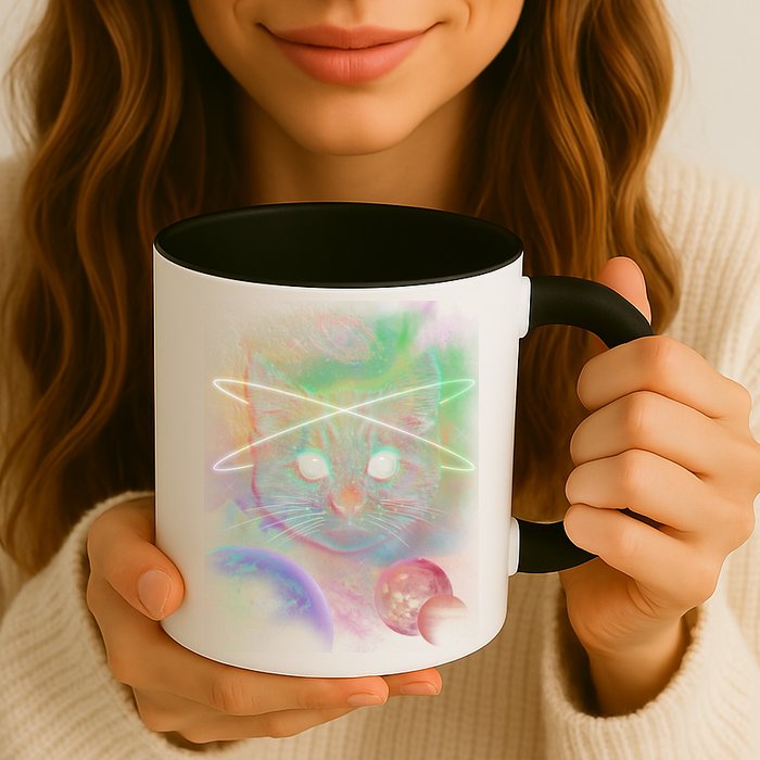 Cool Cat Nebula Space Universe  Mug