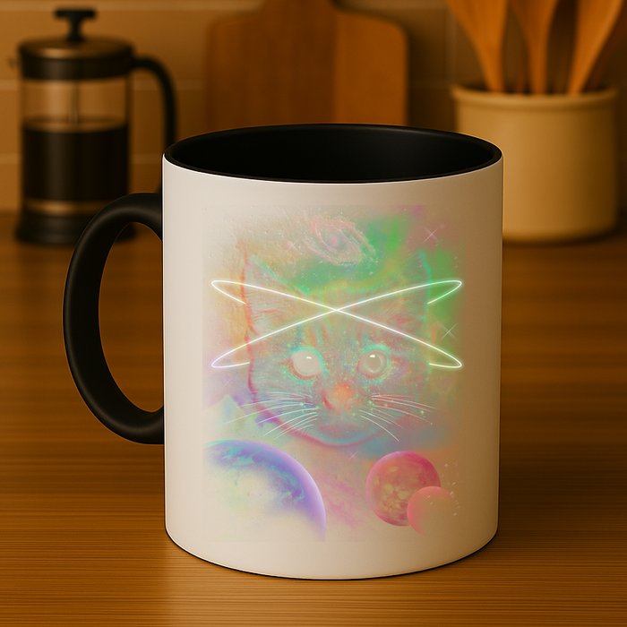Cool Cat Nebula Space Universe  Mug