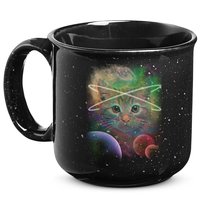 Cool Cat Nebula Space Universe  15oz Campfire Ceramic Mug