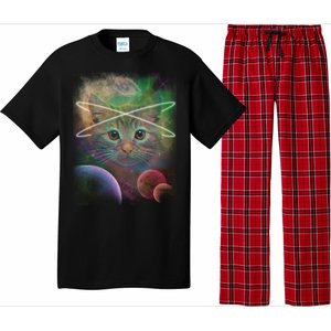 Cool Cat Nebula Space Universe  Pajama Set