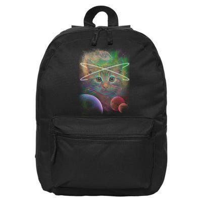 Cool Cat Nebula Space Universe  16 in Basic Backpack