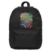 Cool Cat Nebula Space Universe  16 in Basic Backpack