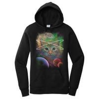Cool Cat Nebula Space Universe  Women's Pullover Hoodie