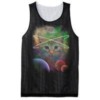 Cool Cat Nebula Space Universe  Mesh Reversible Basketball Jersey Tank