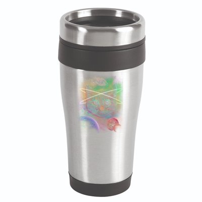 Cool Cat Nebula Space Universe  16oz Travel Tumbler