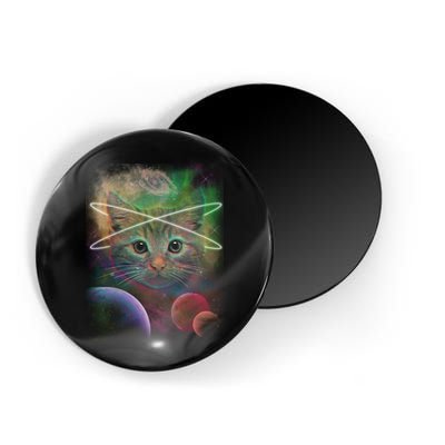 Cool Cat Nebula Space Universe  Magnet