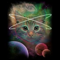 Cool Cat Nebula Space Universe  Mousepad