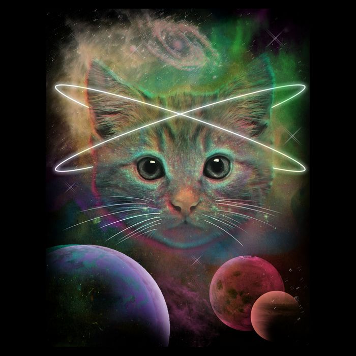 Cool Cat Nebula Space Universe  Mousepad