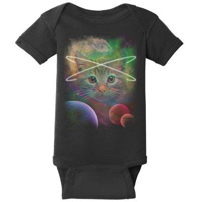Cool Cat Nebula Space Universe  Baby Bodysuit