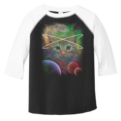 Cool Cat Nebula Space Universe  Toddler Fine Jersey T-Shirt