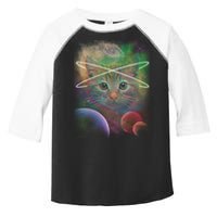 Cool Cat Nebula Space Universe  Toddler Fine Jersey T-Shirt