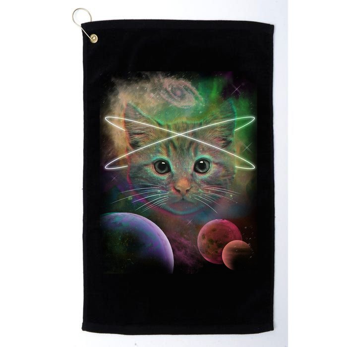 Cool Cat Nebula Space Universe  Golf Towel