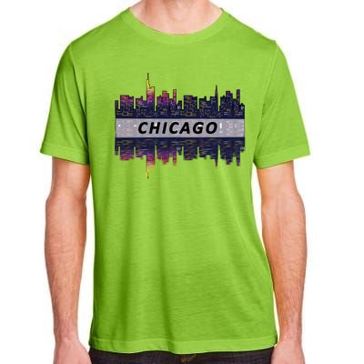 Cool Chicago Skyline Adult ChromaSoft Performance T-Shirt