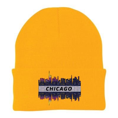 Cool Chicago Skyline Knit Cap Winter Beanie