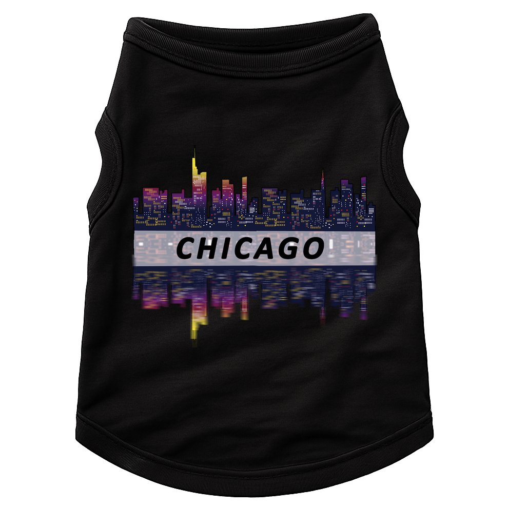 Cool Chicago Skyline Doggie Tank