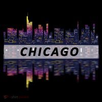 Cool Chicago Skyline Flexfit Unipanel Trucker Cap