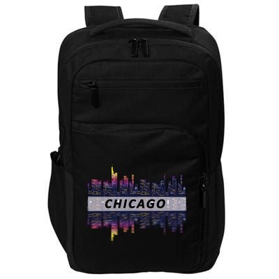 Cool Chicago Skyline Impact Tech Backpack