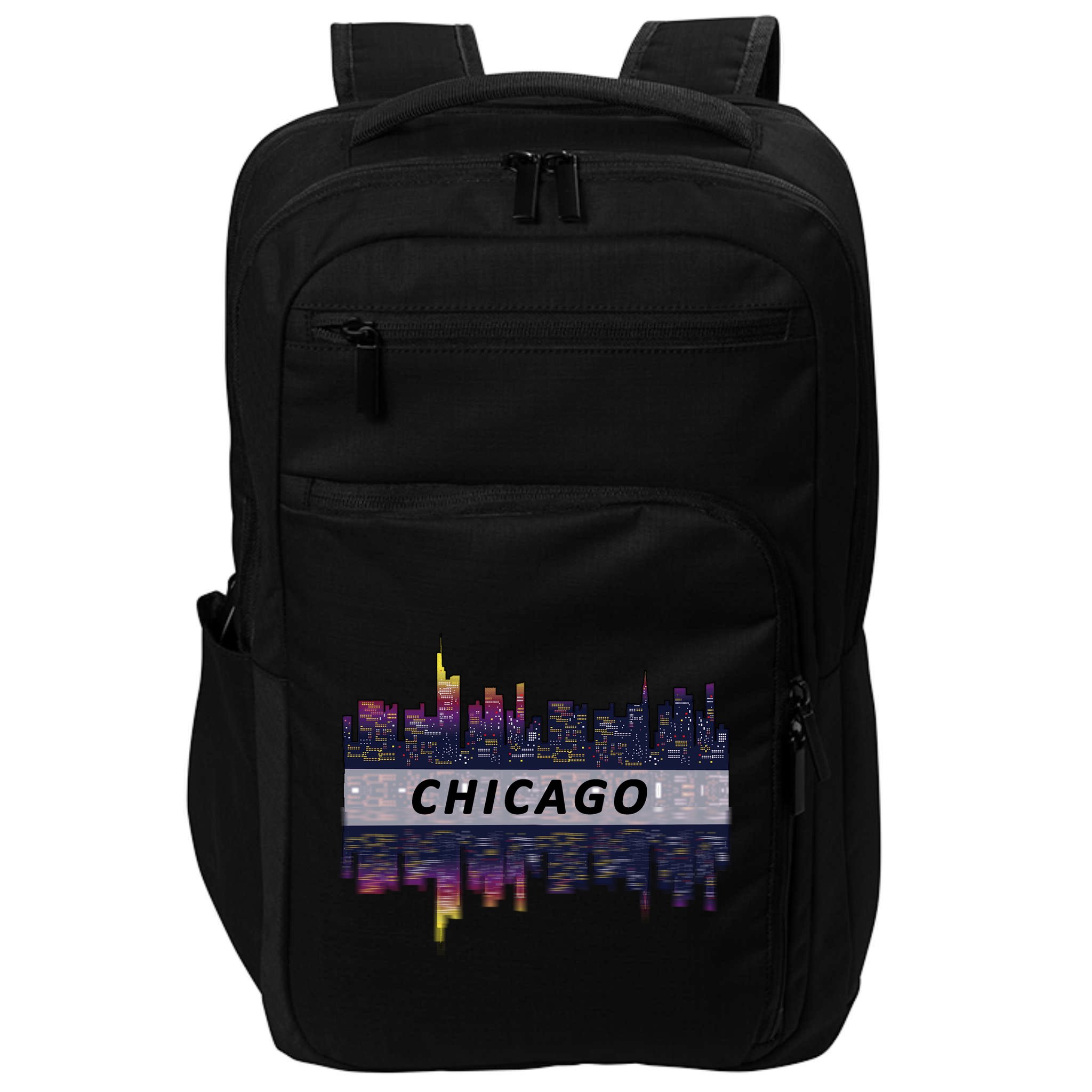 Cool Chicago Skyline Impact Tech Backpack