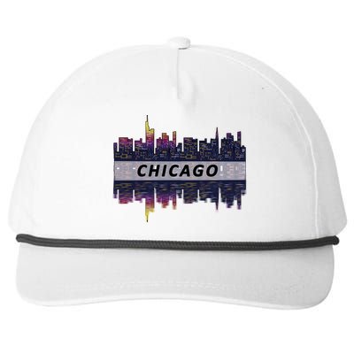 Cool Chicago Skyline Snapback Five-Panel Rope Hat