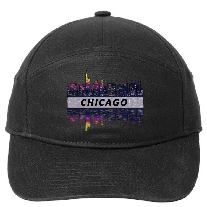 Cool Chicago Skyline 7-Panel Snapback Hat