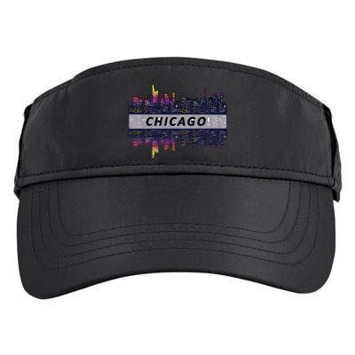 Cool Chicago Skyline Adult Drive Performance Visor