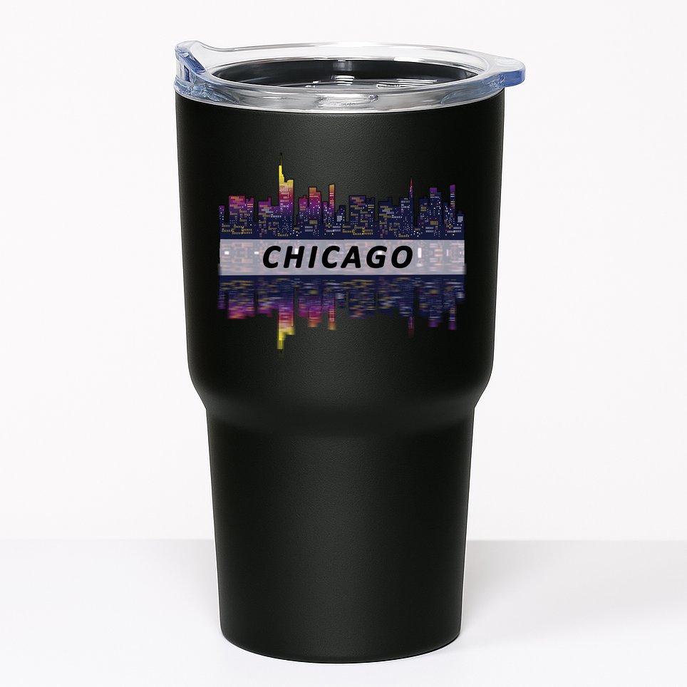 Cool Chicago Skyline Tumbler