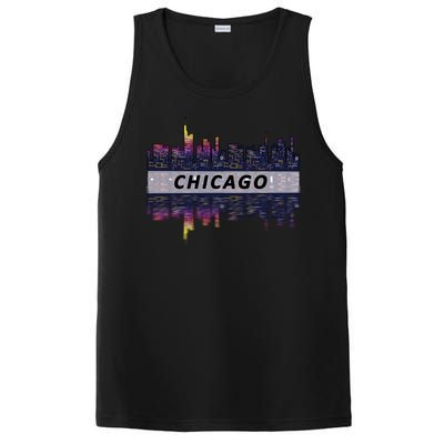 Cool Chicago Skyline PosiCharge Competitor Tank