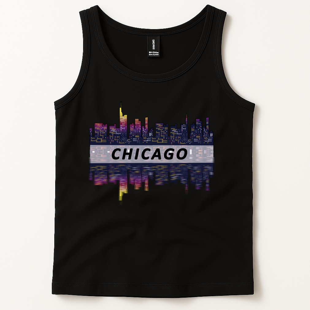 Cool Chicago Skyline Tank Top