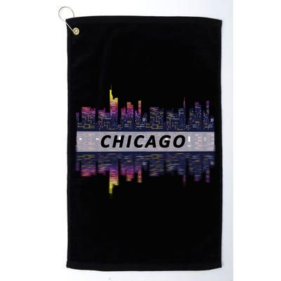 Cool Chicago Skyline Platinum Collection Golf Towel