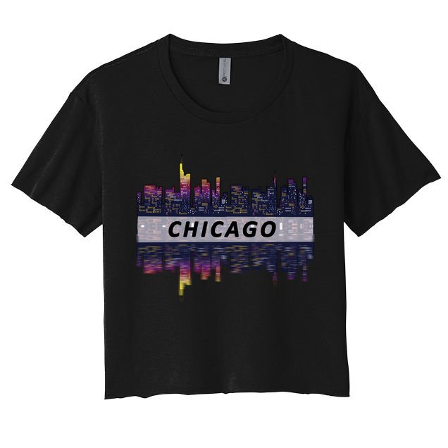 Cool Chicago Skyline Crop Top