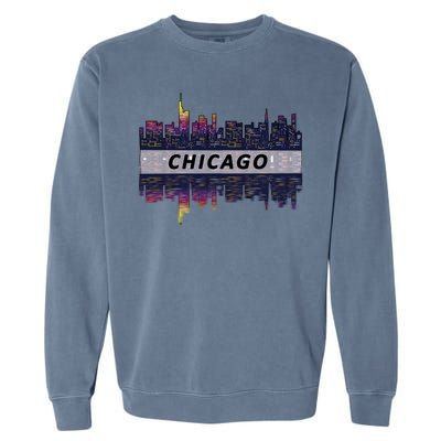 Cool Chicago Skyline Garment-Dyed Sweatshirt