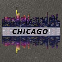 Cool Chicago Skyline Cotton Canvas Backpack