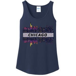 Cool Chicago Skyline Ladies Essential Tank