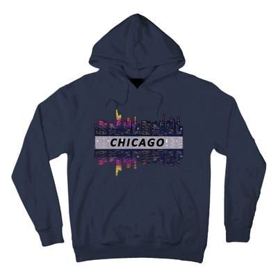 Cool Chicago Skyline Tall Hoodie