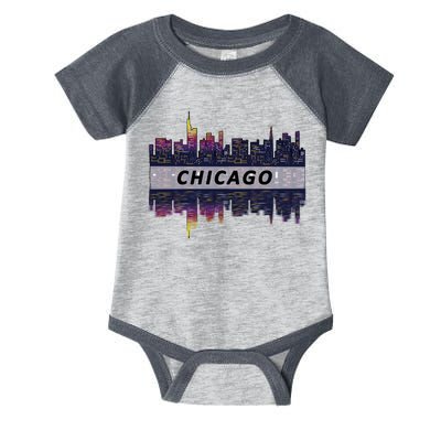 Cool Chicago Skyline Infant Baby Jersey Bodysuit