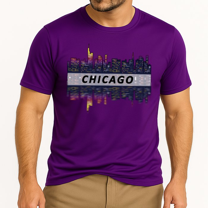Cool Chicago Skyline Performance Shirt