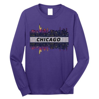 Cool Chicago Skyline Long Sleeve Shirt