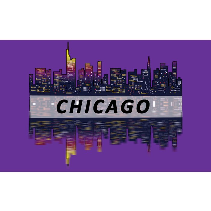 Cool Chicago Skyline Bumper Sticker