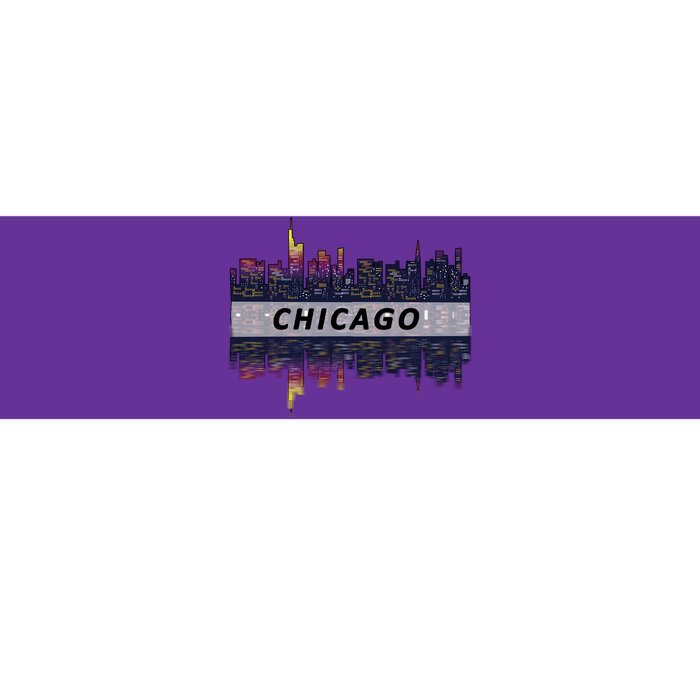 Cool Chicago Skyline Bumper Sticker