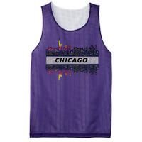 Cool Chicago Skyline Mesh Reversible Basketball Jersey Tank