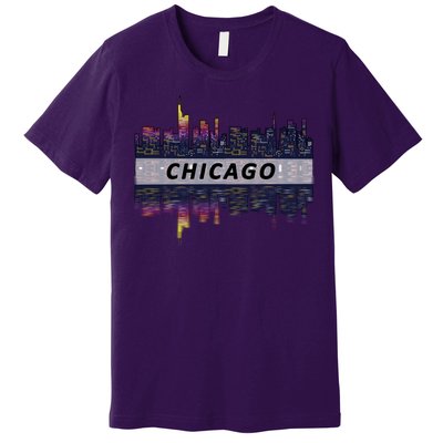 Cool Chicago Skyline Premium T-Shirt