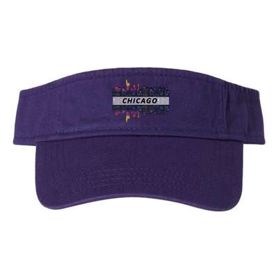 Cool Chicago Skyline Valucap Bio-Washed Visor