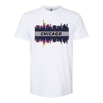 Cool Chicago Skyline Softstyle® CVC T-Shirt