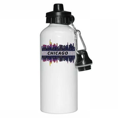 Cool Chicago Skyline Aluminum Water Bottle