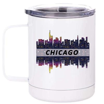 Cool Chicago Skyline 12 oz Stainless Steel Tumbler Cup