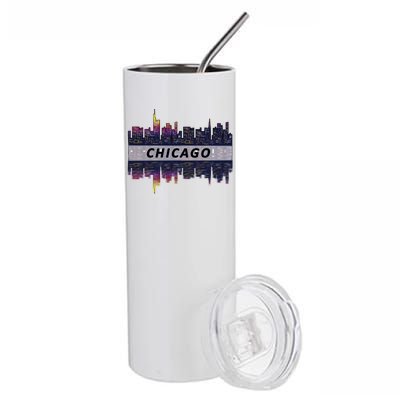 Cool Chicago Skyline Stainless Steel Tumbler