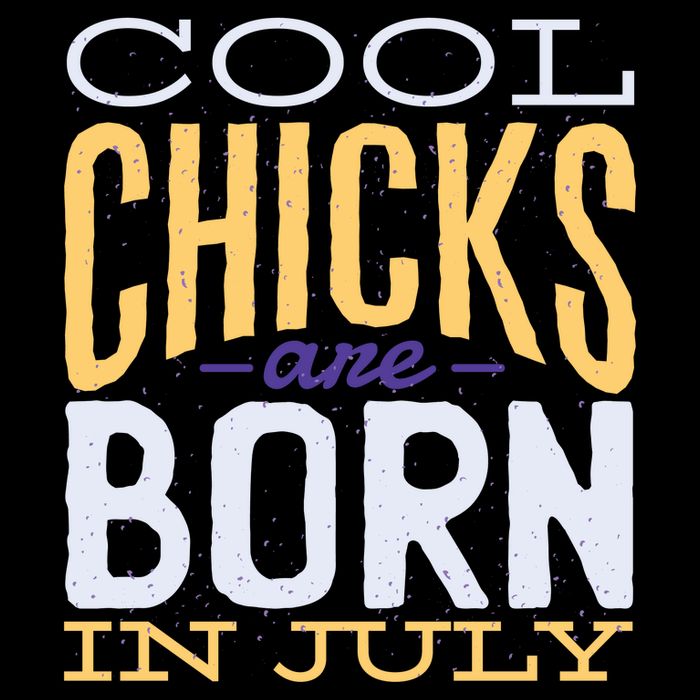 Cool Chicks Are Born In July Stripe Pom Pom Beanie