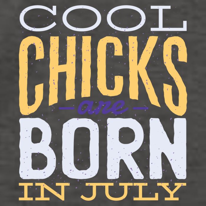 Cool Chicks Are Born In July Vector Backpack